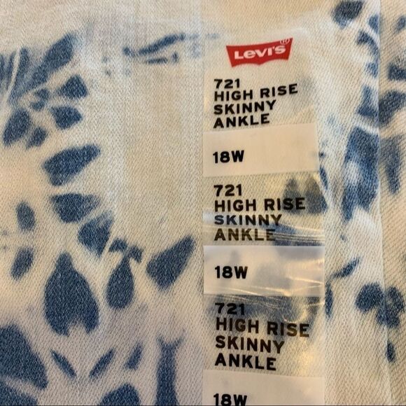 Levi’s Acid Wash High Rise Skinny Ankle Jeans - Picture 6 of 12